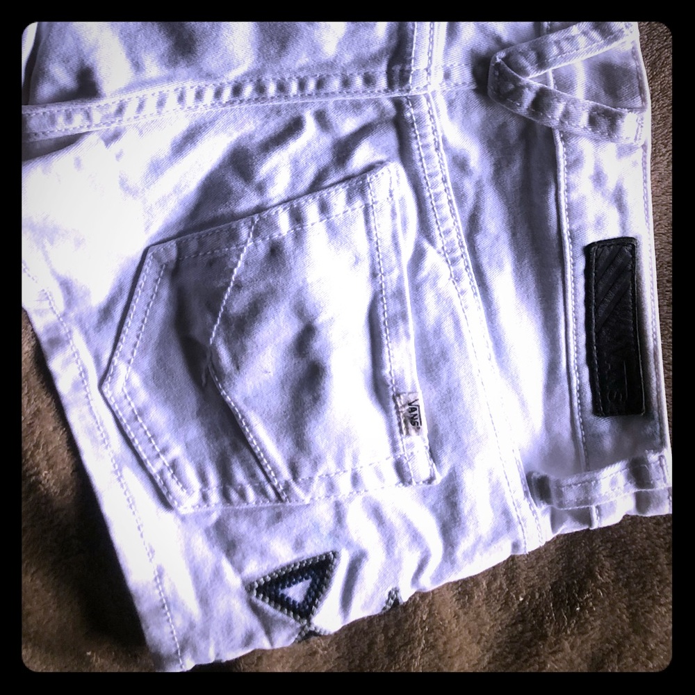 White Vans Shorts